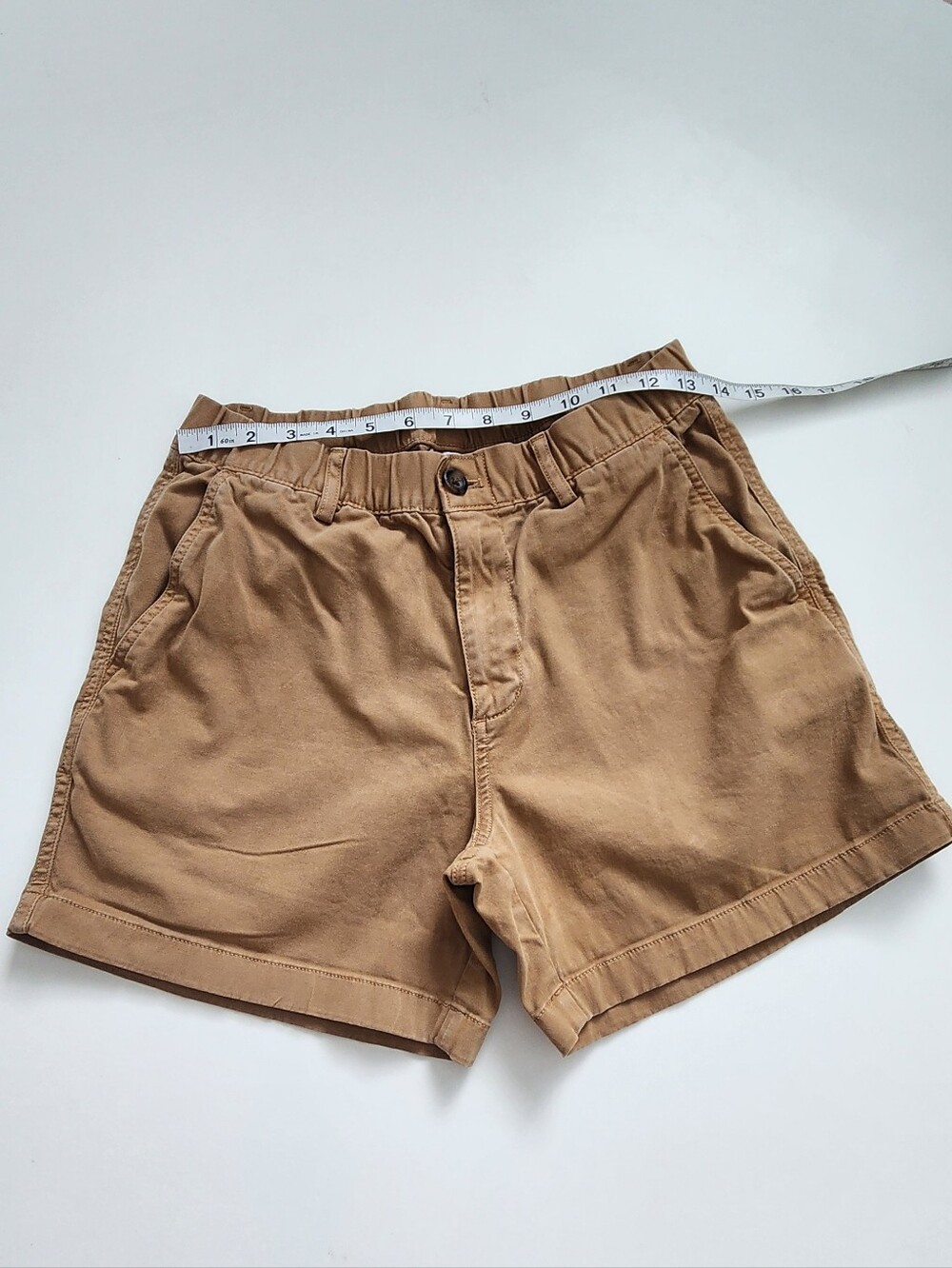 Bearbottom Clothing Stretch Short Khaki Tan Size Medium 5.5 Inseam